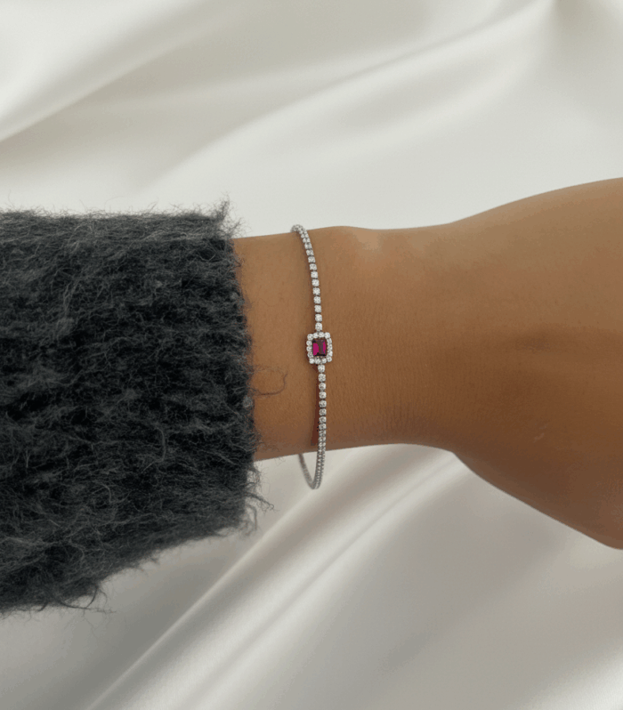 Ruby Zarafet Çelik Bileklik